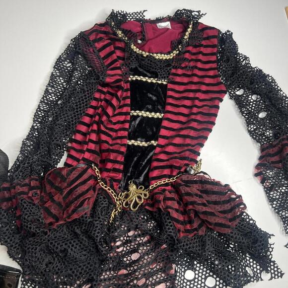 Spirit Halloween Pirate Girl Costume Set Kids Size L (10–12) - Picture 7 of 9